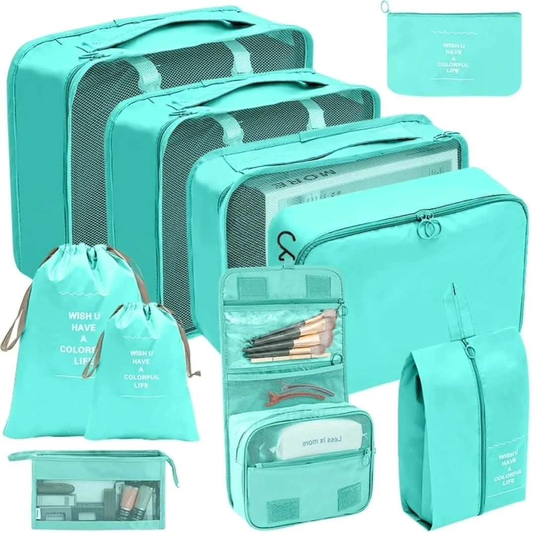 10-Piece Luggage Travel Organizer Set