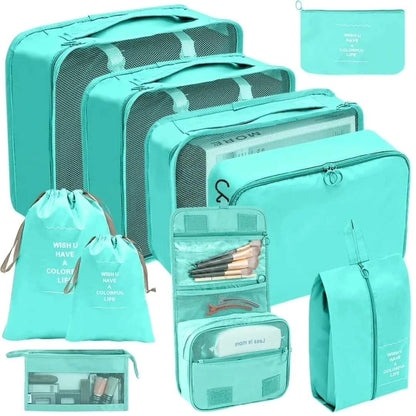 10-Piece Luggage Travel Organizer Set