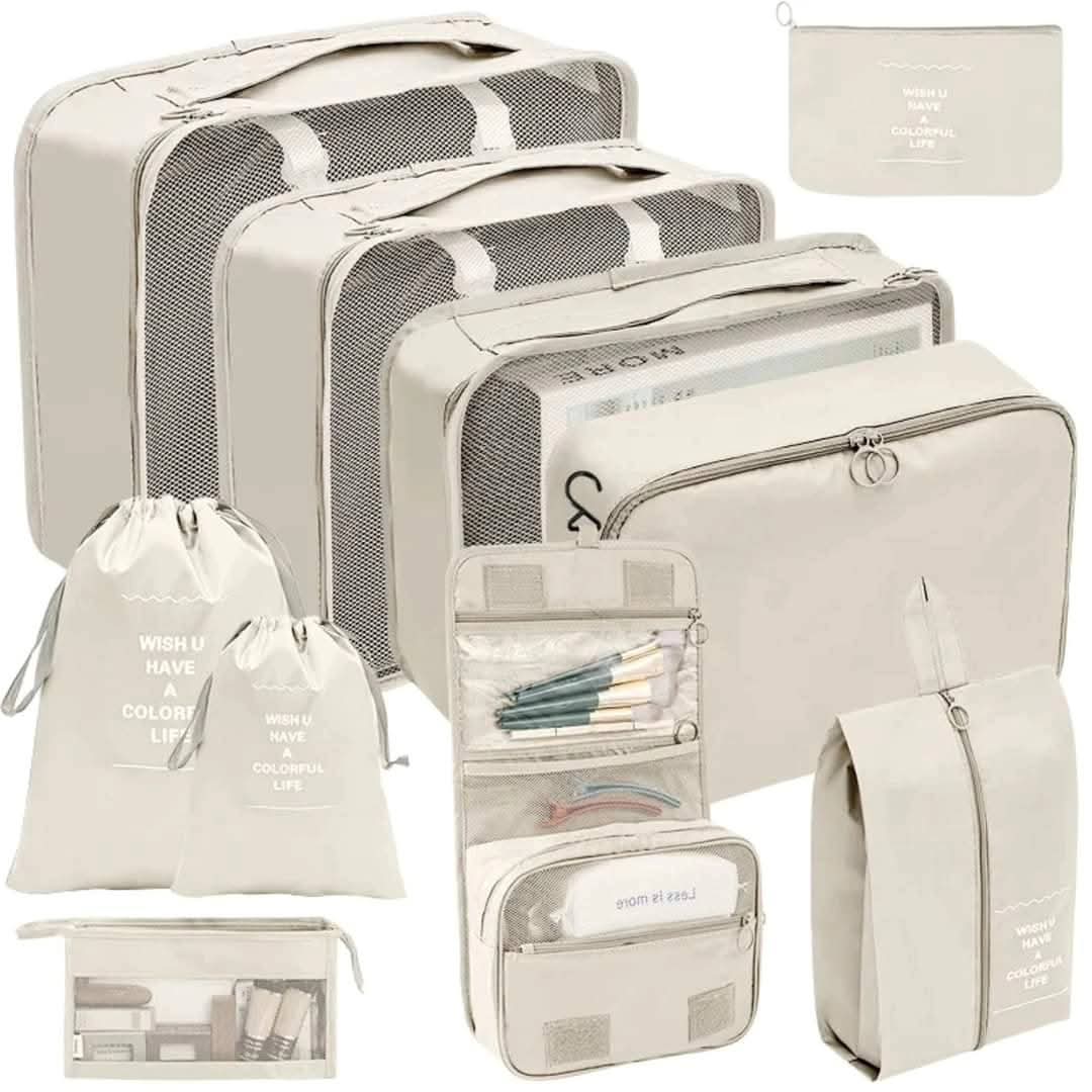 10-Piece Luggage Travel Organizer Set