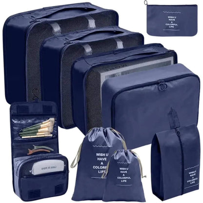 10-Piece Luggage Travel Organizer Set