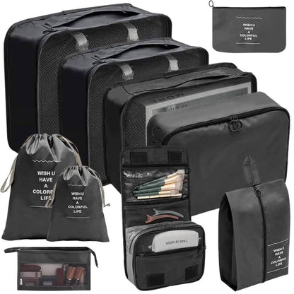 10-Piece Luggage Travel Organizer Set