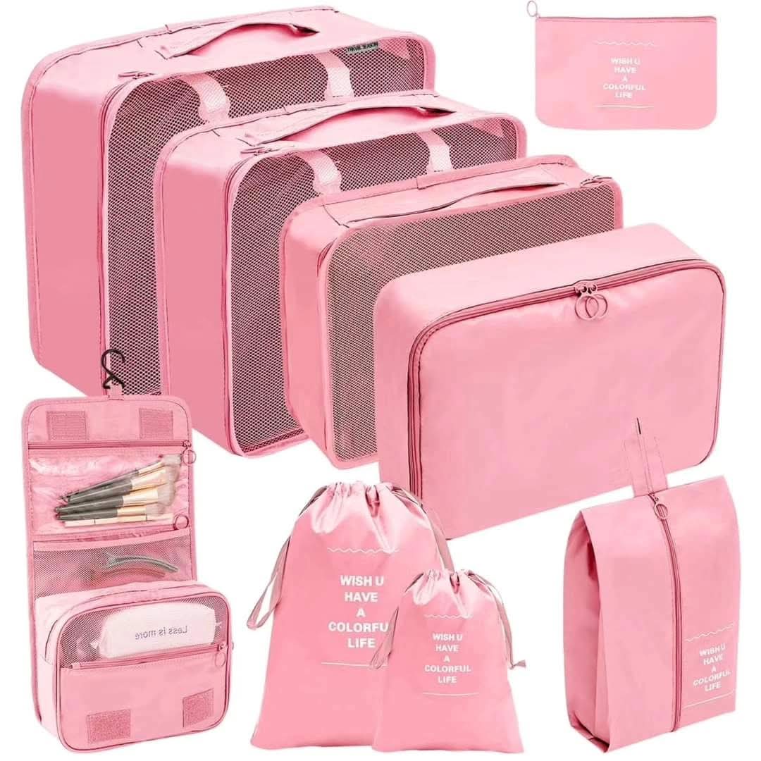 9-Piece Luggage Travel Organizer Set