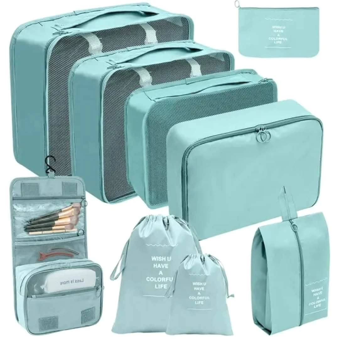 9-Piece Luggage Travel Organizer Set