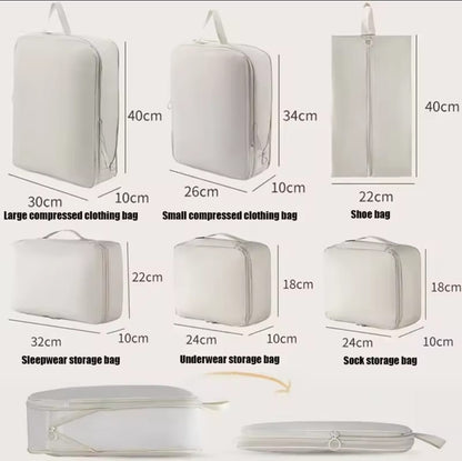 6-Piece Set Compressible Waterproof Travel Bags