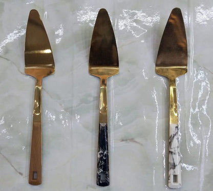 Golden Serving Spoons – Frying & Trowel (27cm) 1PC
