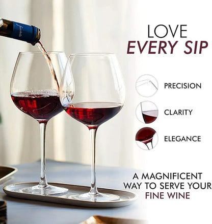 Medium Bulb Wine Glass – 500ml 6pcs