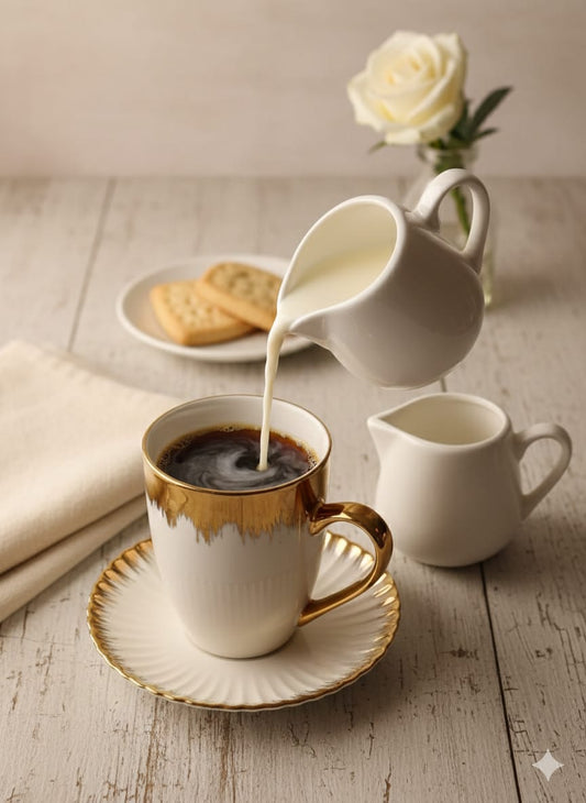 Royal Aurum Gold Accent Tea & Coffee Set