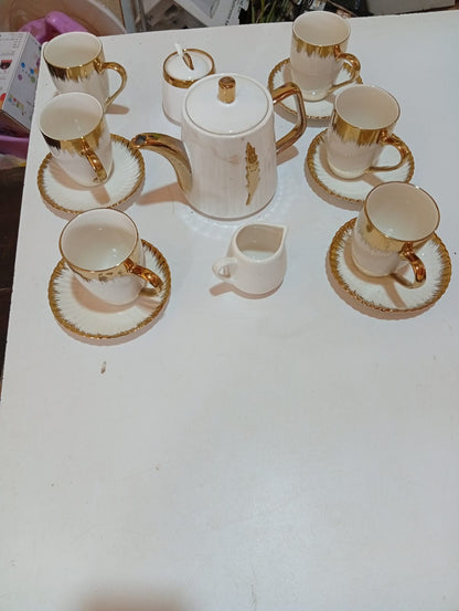 Royal Aurum Gold Accent Tea & Coffee Set