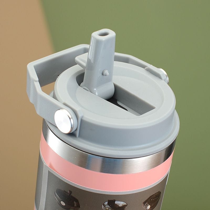 890ml Stainless Steel Thermal Coffee Cup with Handle