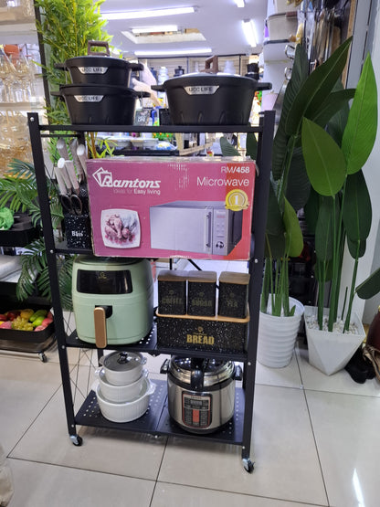 4-Layer Foldable Kitchen Rack