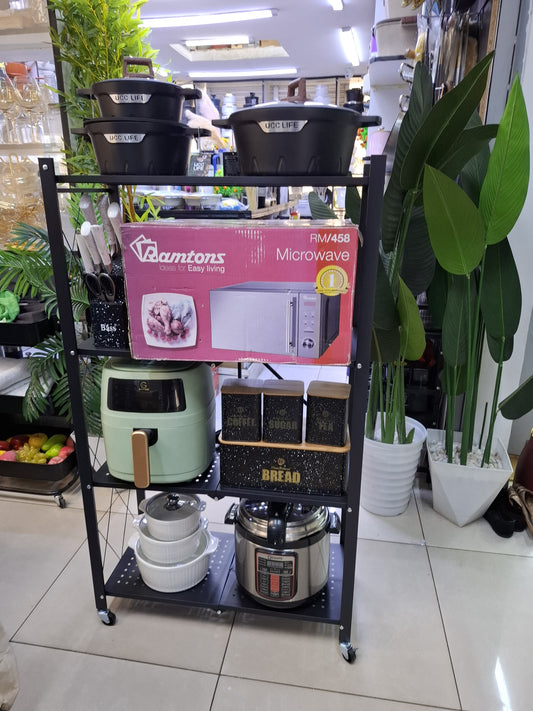 4-Layer Foldable Kitchen Rack