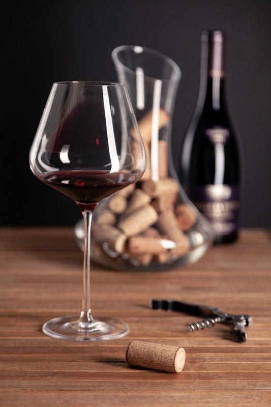 Burgundy Tulip-Shaped Wine Glass – 730ml 2PCs