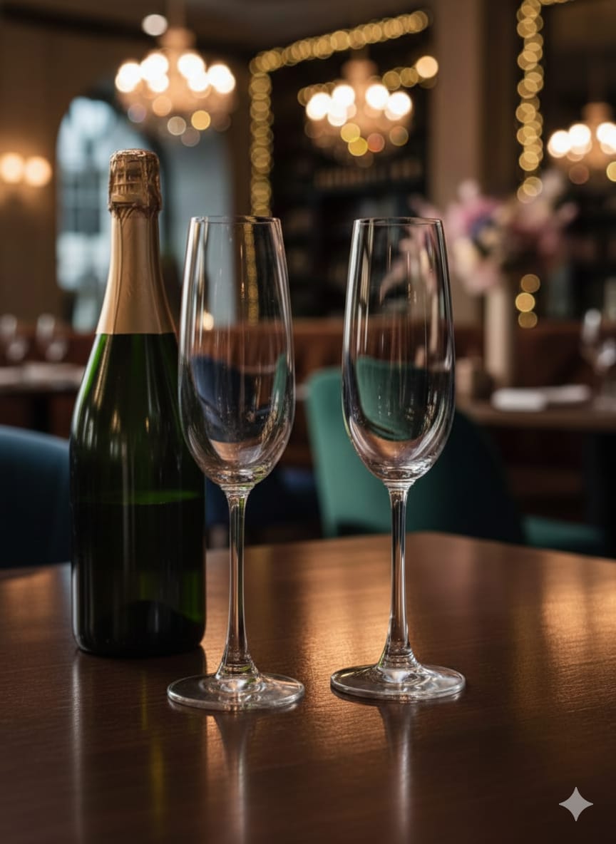 Premium Champagne Glass Set – 6 Pieces