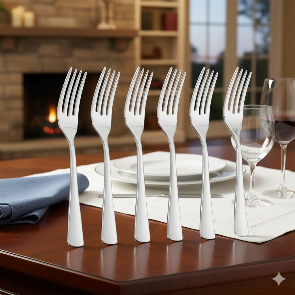Elegant Seafood Fish Fork Set – 6 Pieces