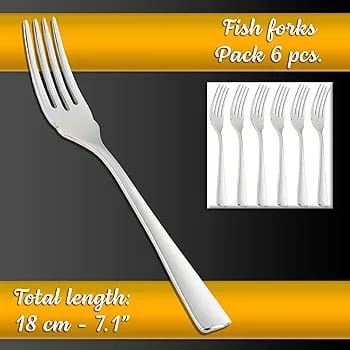 Elegant Seafood Fish Fork Set – 6 Pieces