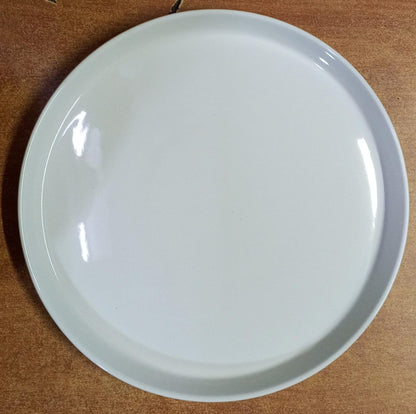 Ceramic Round White Platter – 10 Inch 6PCs