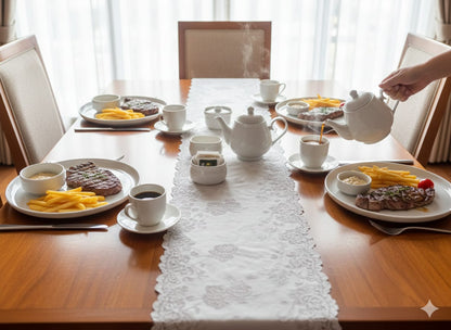 26-Piece Vantage White Ceramic Dinner Set