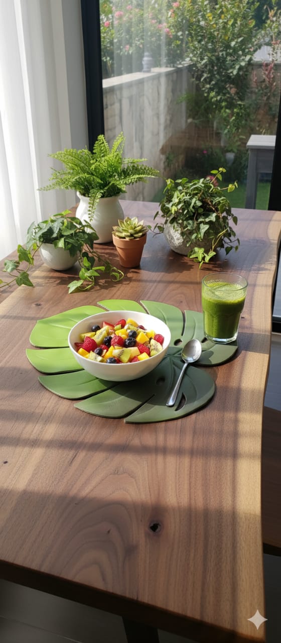 Monstera Leaf Table Mats – Set of 6