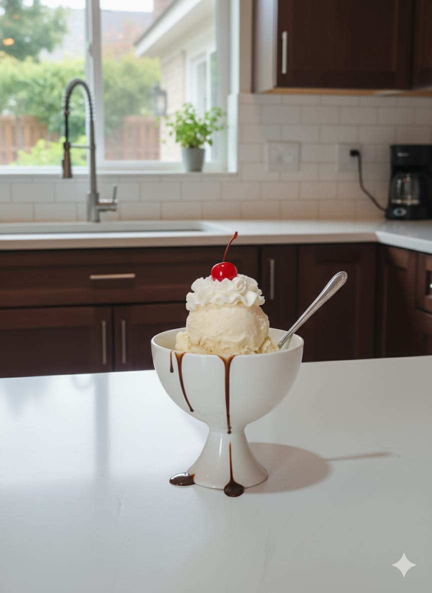 White Ceramic Bowl with Stand – 175ml