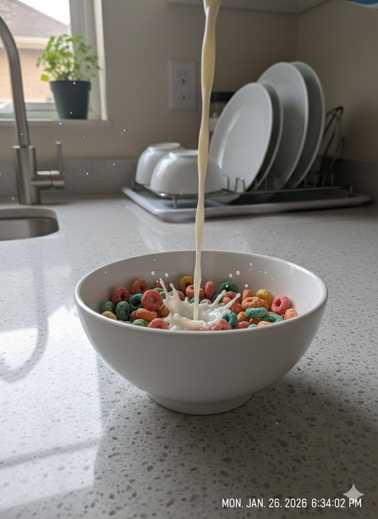White Ceramic Bowl with Stand – 6 Inch