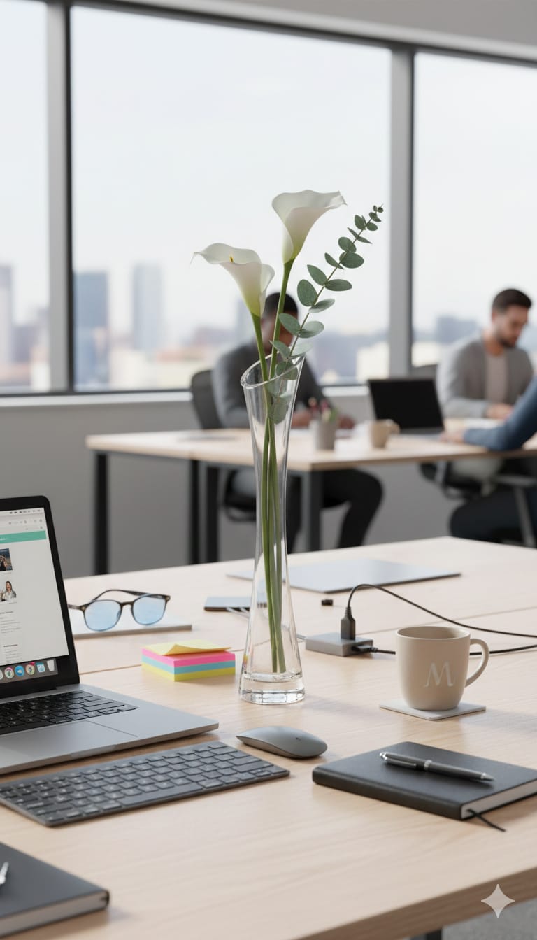 Shapely Crystal Clear Glass Vase
