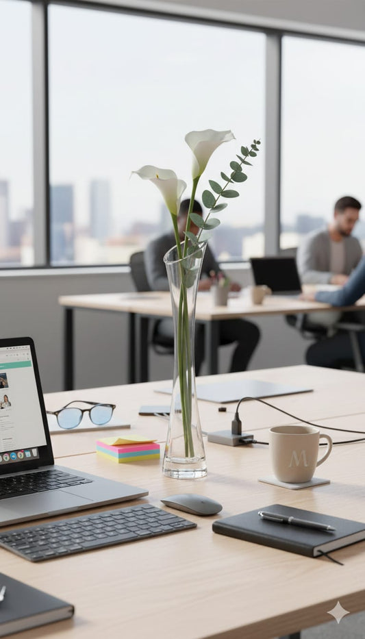 Shapely Crystal Clear Glass Vase