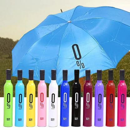 Wine Bottle Design Umbrella