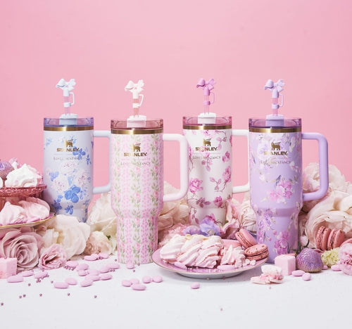Stanley x LoveShackFancy Tumbler – 1.2L Floral Vacuum-Insulated Mug with Straw Lid