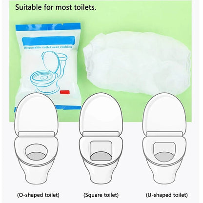 10pcs Portable  disposable Toilet Seat Cushion Paper