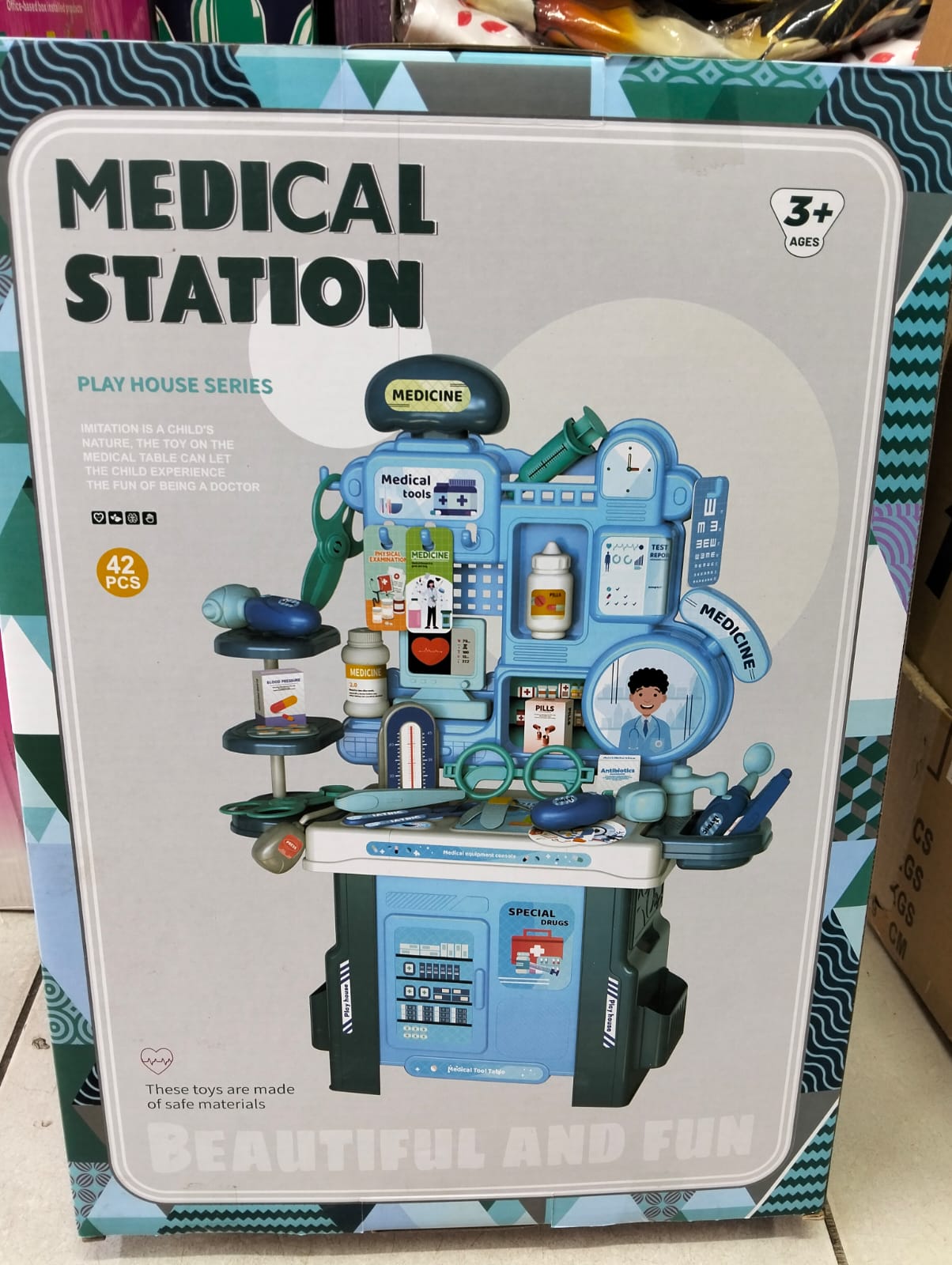 46 PCS Medical Station Play House Set – Doctor Role Play Kit for Kids (Age 3+)