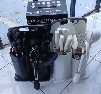 Premium Silicone Cooking Utensils Set with Knives