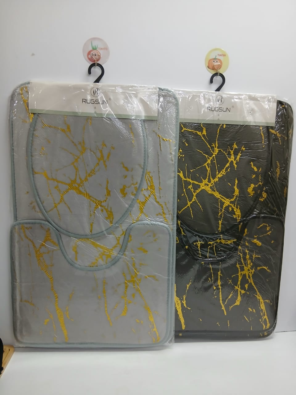 3-in-1 Toilet and Bathroom Mat Set