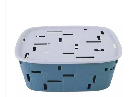 Multipurpose Sundries Storage Basket with Lid