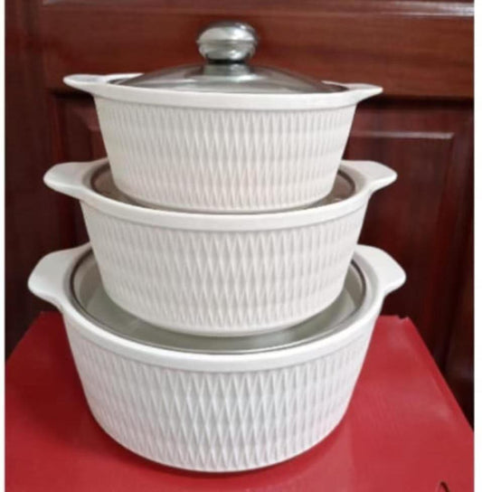 High-Quality 3-in-1 Ceramic Cooking Pots