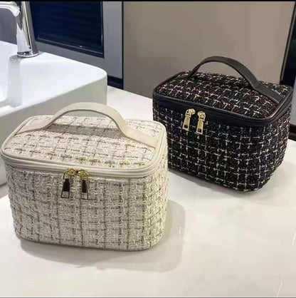 Tweed Luxury Cosmetic Bag