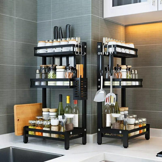3-Tier Multi-Function Spices Storage Rack