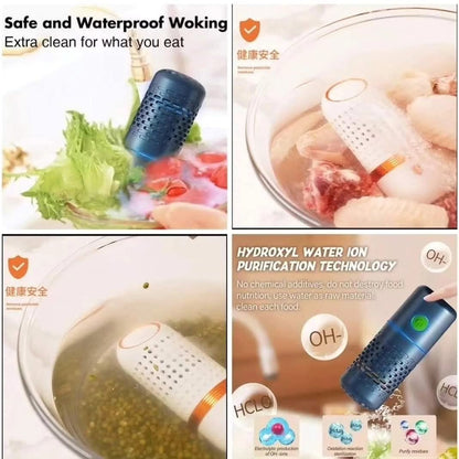 Portable Rechargeable Food Cleaner and Purifier