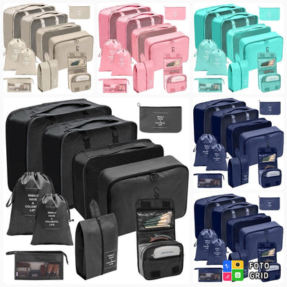 10-Piece Luggage Travel Organizer Set