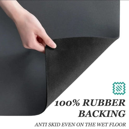 Super Absorbent Non-Slip Drain Dish Drying Mat