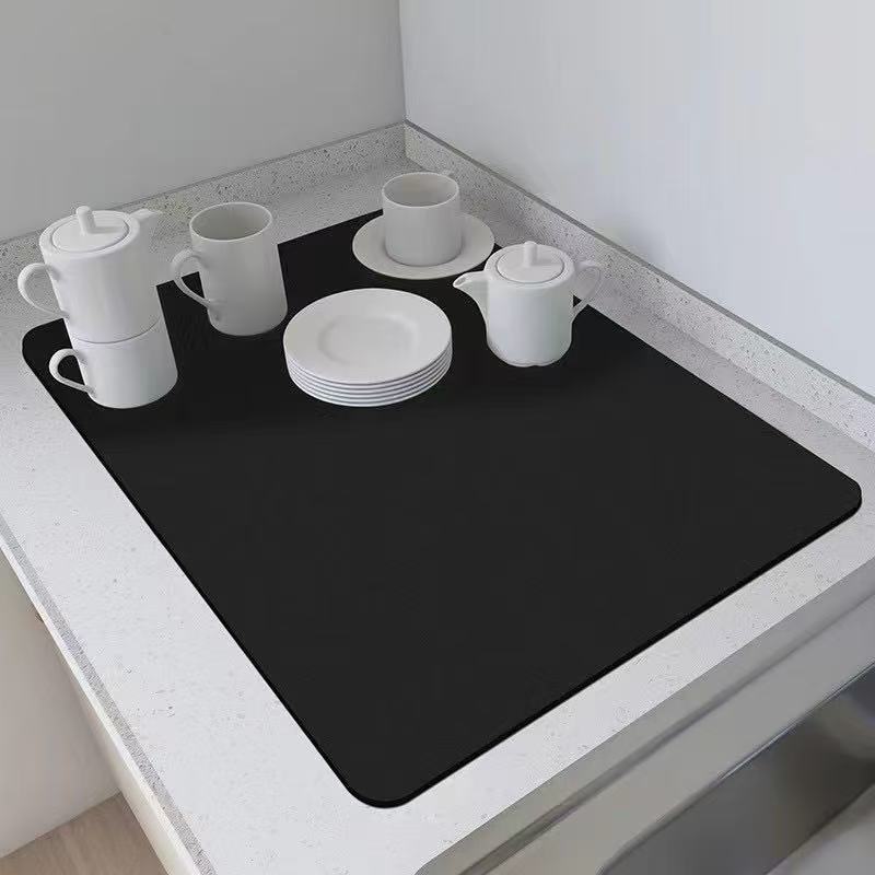 Super Absorbent Non-Slip Drain Dish Drying Mat