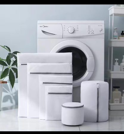 6-Piece Zipper Mesh Laundry Bag Set