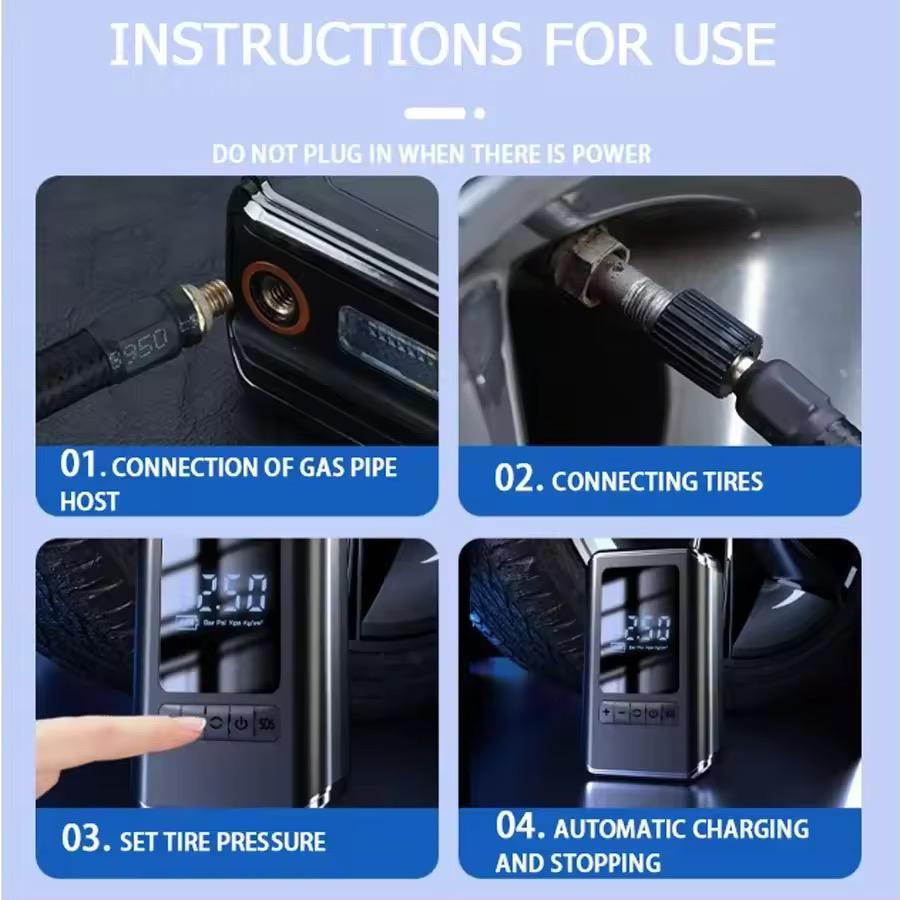 Portable Mini Wireless Tire Inflator