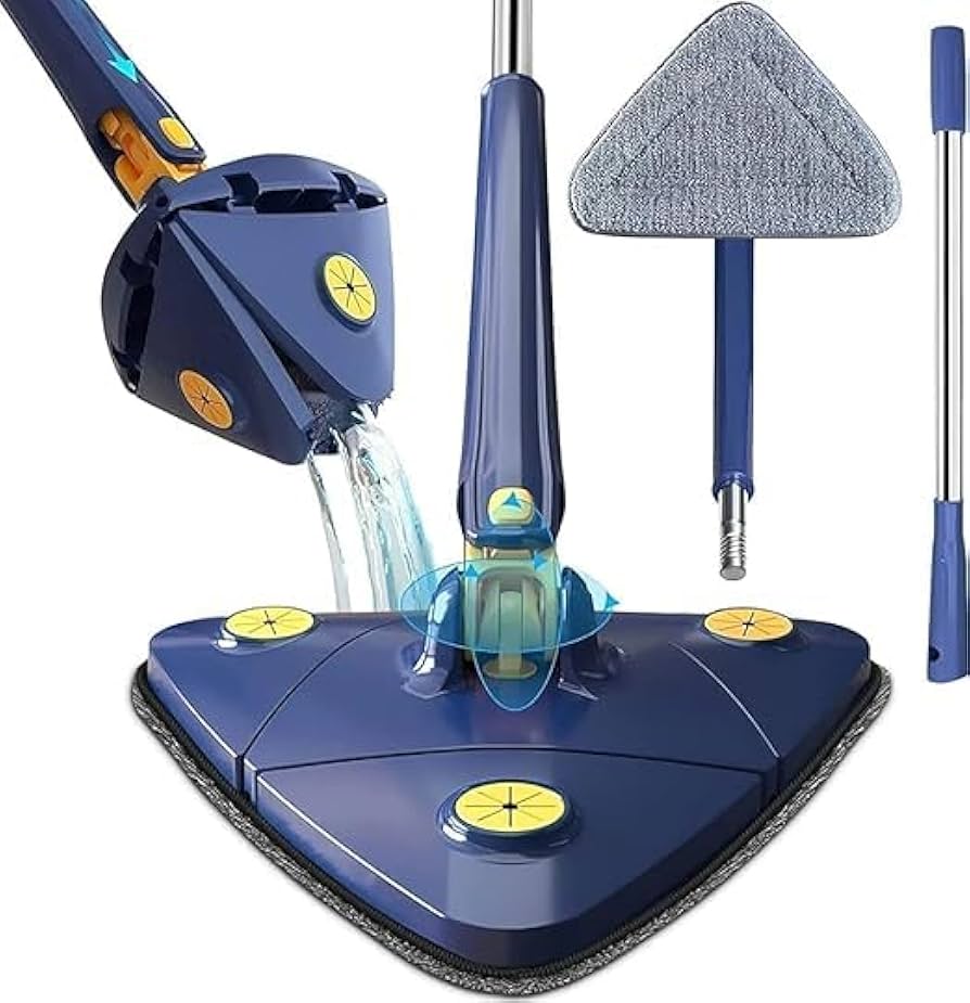 Long Handle Triangular Twist Mop
