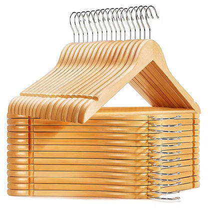 10-Piece Wooden Clothes Hanger Set