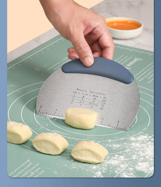 Pro Stainless Steel Dough and Pastry Scraper