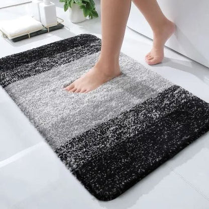 Thick Plush Bathroom Rug Non Slip Bath Mat Water Absorbent Soft Microfiber Shaggy Bathroom Mat Machine Washable Toilet Bath Rug