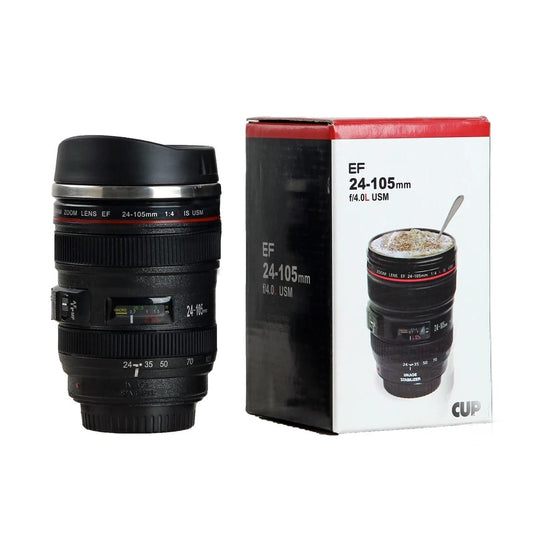 Camera Lens Travel Thermal Mug