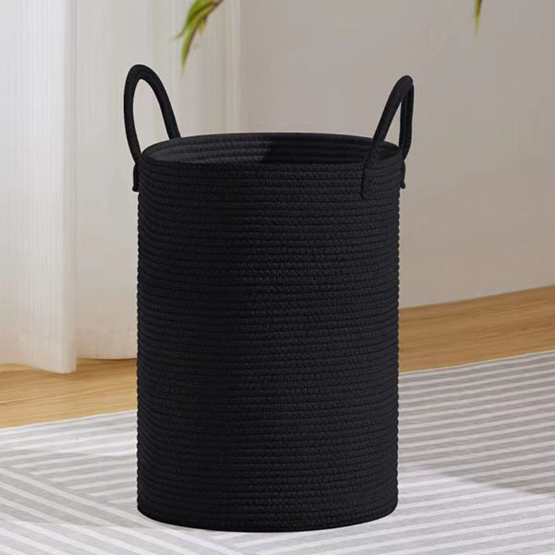 Large Decorative Woven Storage Basket with Handles