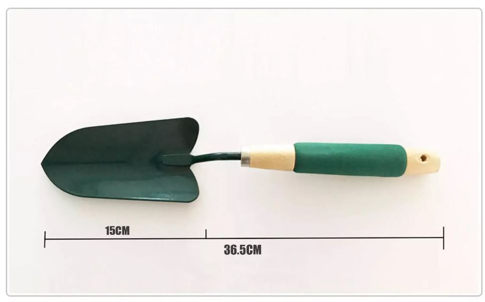 3-Piece Gardening Tool Set – Wooden Handle Trowel, Fork & Cultivator