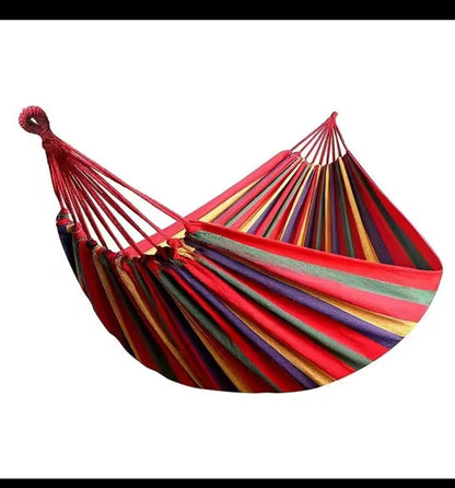 Stripped outdoor hammock heavy load bearing